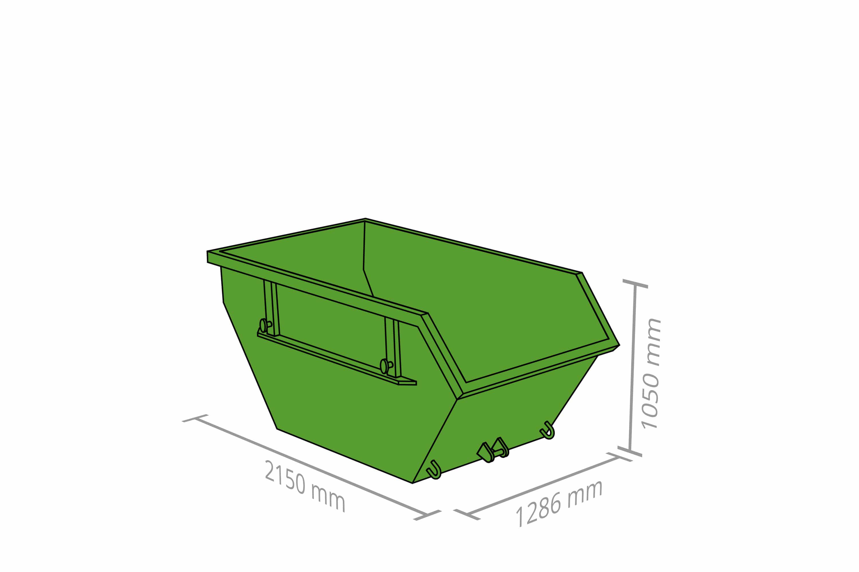 Maße Absetzbehälter 2 m²