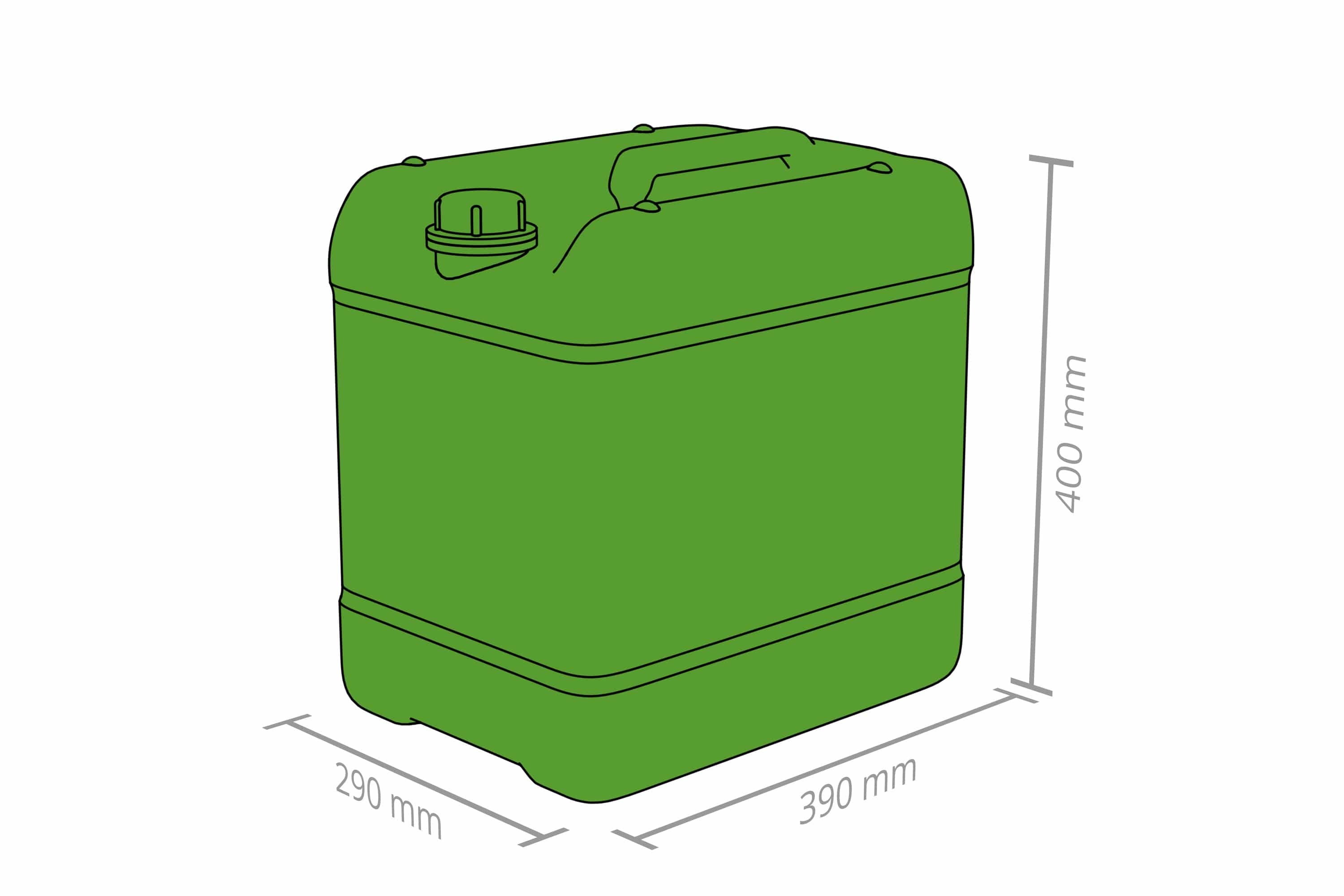 Maße Kanister 30 l